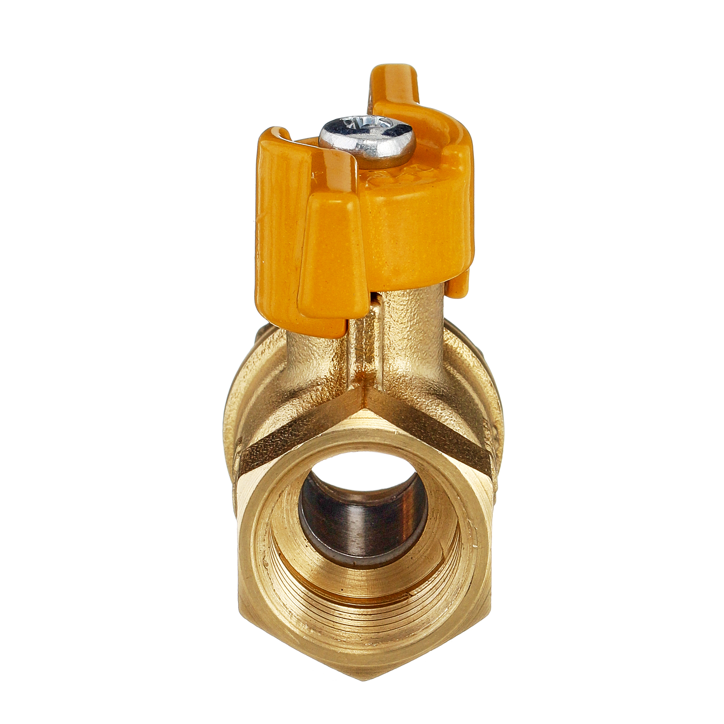 Кран шаровый латунныйБАЗ  11б27п газ ВР/ВР Ду 25 (1") Ру 40 бабочка 