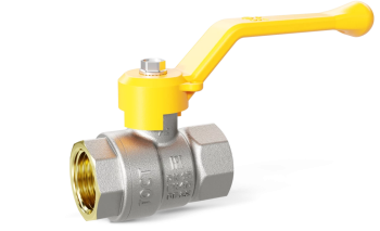 Кран шаровый латунныйLD Pride  газ ВР/ВР Ду 15 (1/2") Ру 40 рычаг 