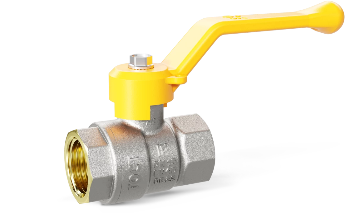 Кран шаровый латунныйLD Pride  газ ВР/ВР Ду 15 (1/2") Ру 40 рычаг 